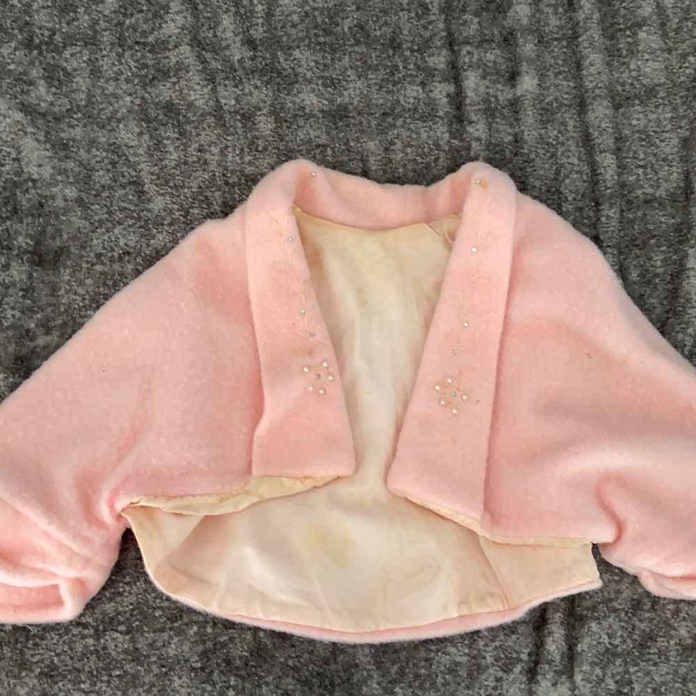 Retro pink shawl from my grandmothers collection!